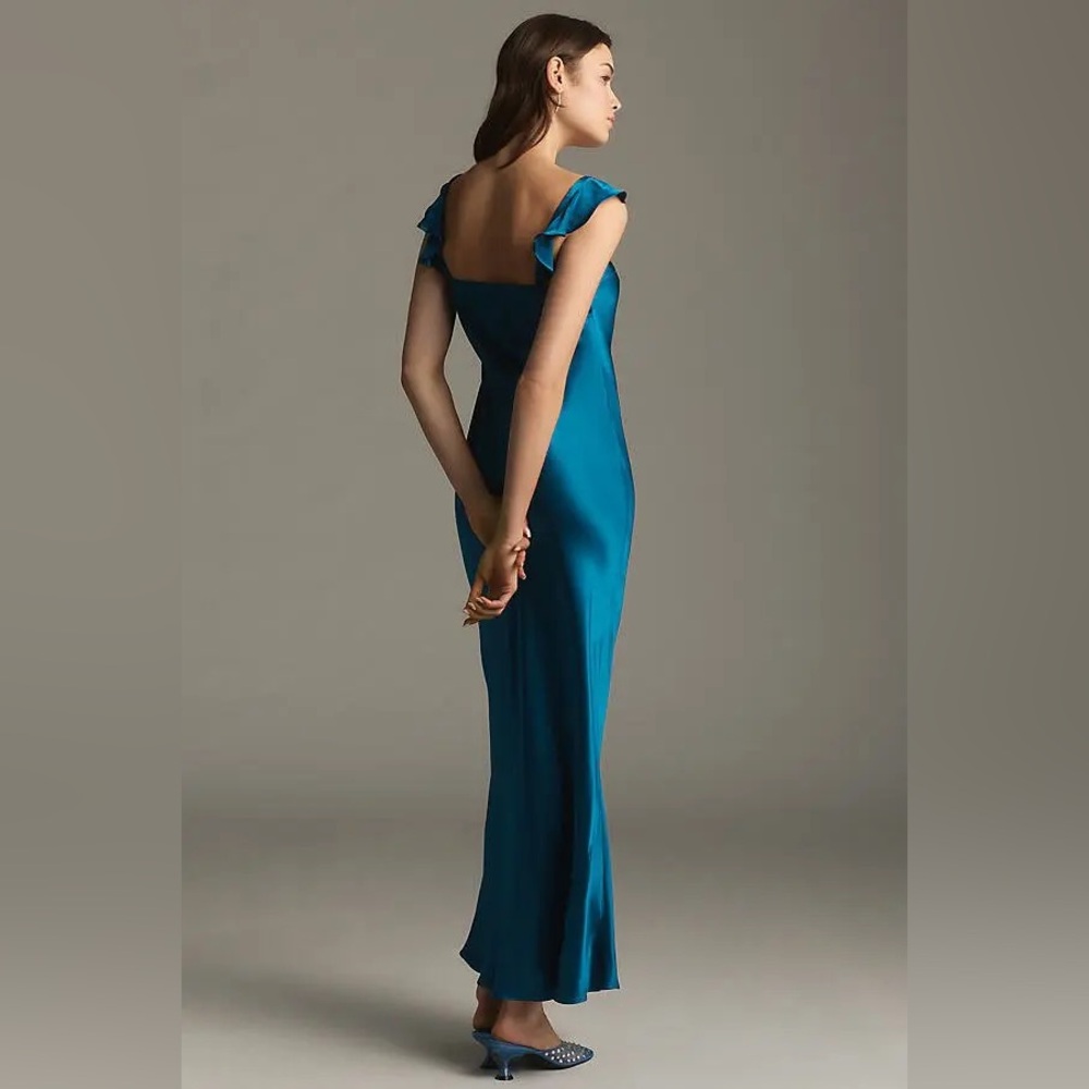 Anthropologie Flutter-Sleeve
Square-Neck Maxi Dress NWT Sz M - Picture 4 of 5